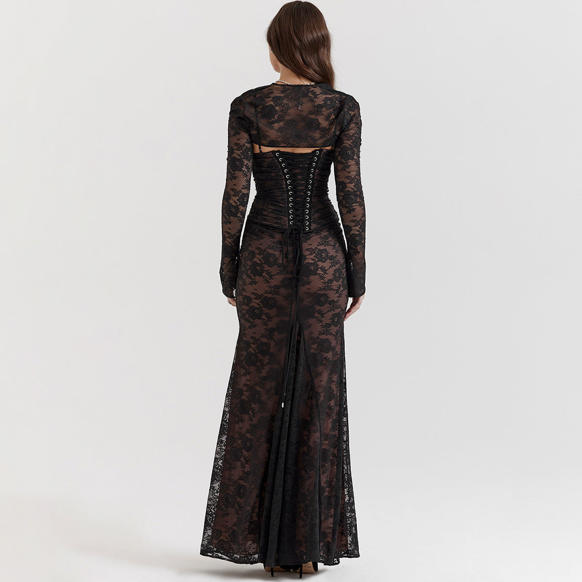 Lace Cappa  Dress Two-piece Elegant Skirt
