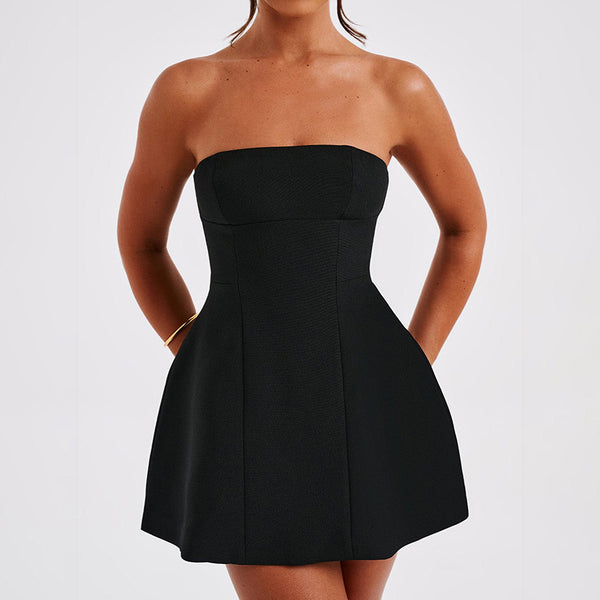 ASHA MINI DRESS - BLACK