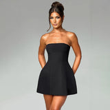ASHA MINI DRESS - BLACK