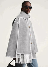 Merino | Luxury coat with scarf