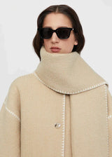 Merino | Luxury coat with scarf