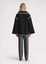 Merino | Luxury coat with scarf