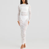 Backless Lace Maxi Dresses
