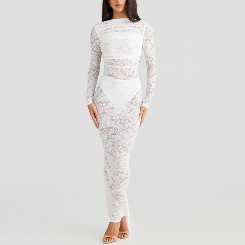 Backless Lace Maxi Dresses