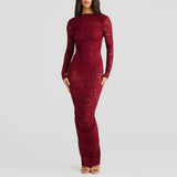 Backless Lace Maxi Dresses